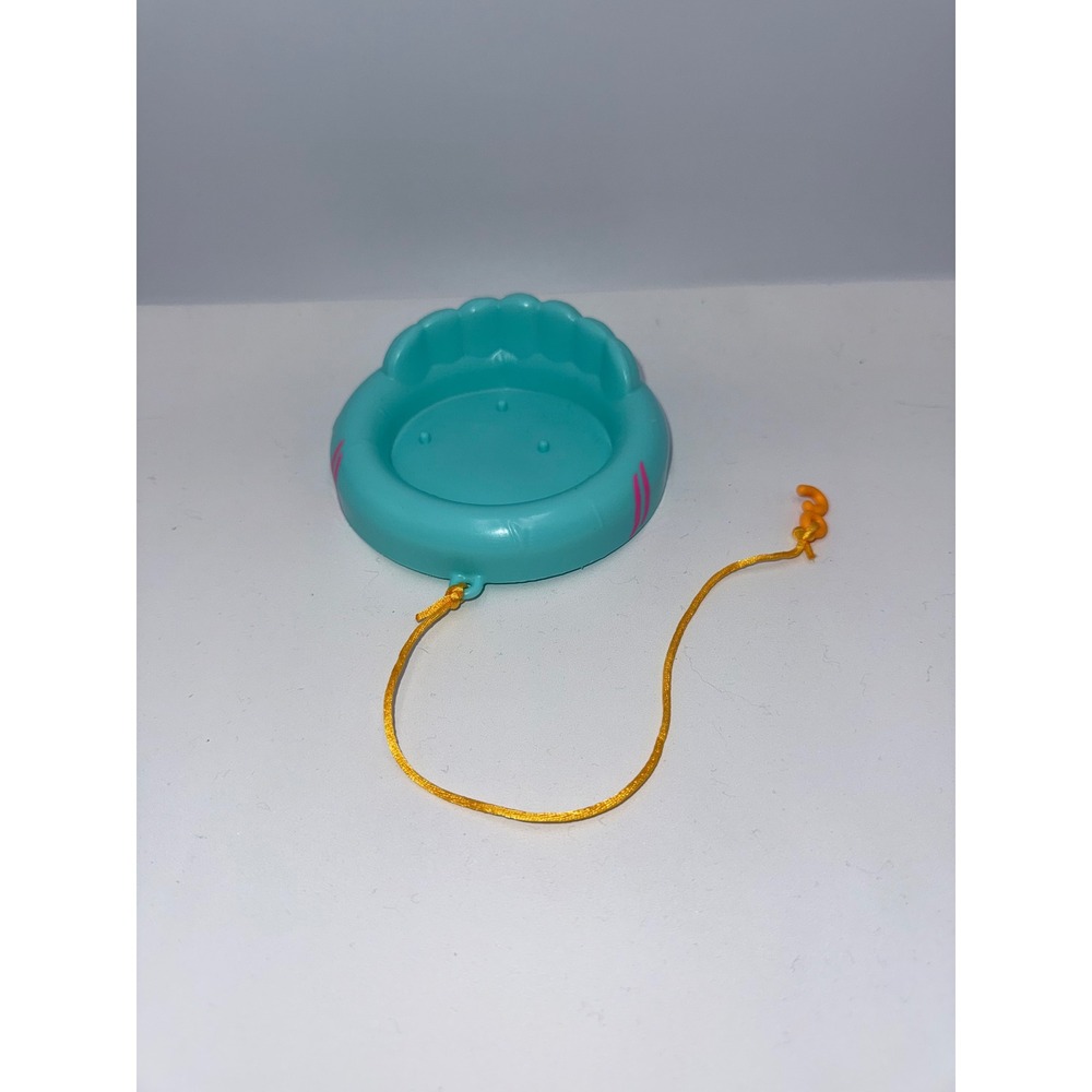 Mattel Barbie Dolphin Magic Boat Inner Tube Toy  Teal Excellent Tow Floatie